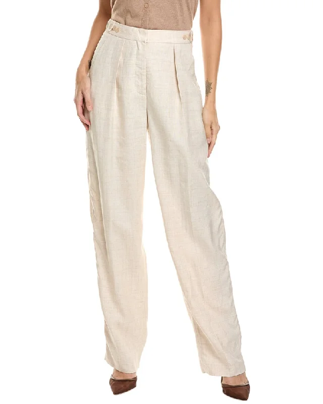 Stella Mccartney Katlyn Linen-Blend Trouser Trousers Lace Delicate