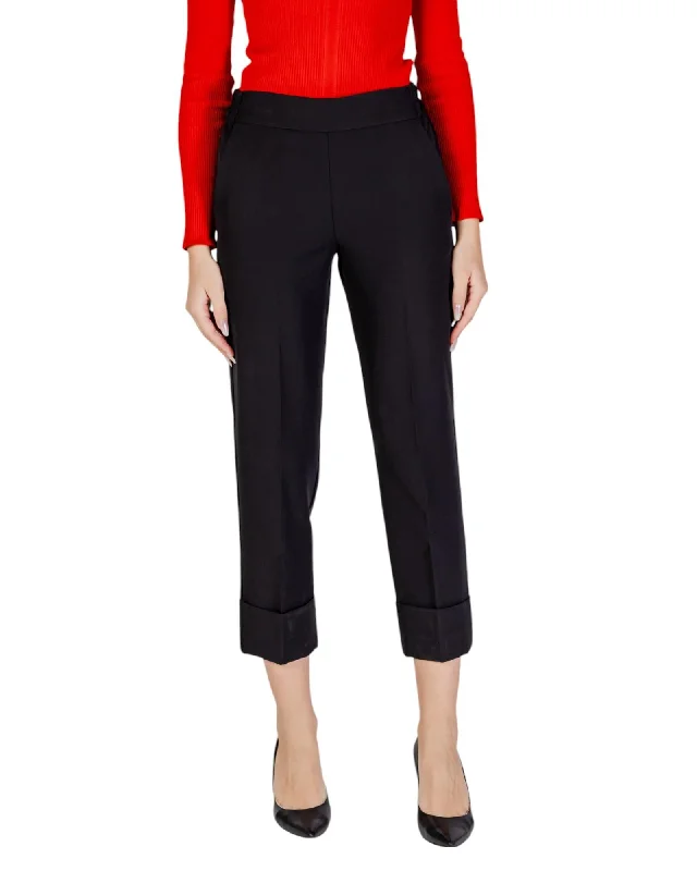 Sandro Ferrone  Women's Cropped Trousers in Black Trousers luxurious high-end