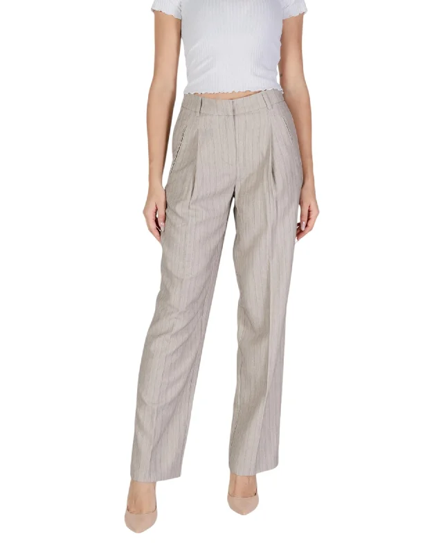 Vero Moda Geometric Pattern Zip-Fastening Trousers Trousers sophisticated sleek