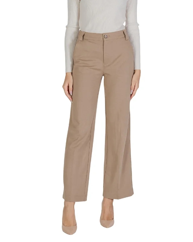 Street One Plain Trousers with Zip and Button Fastening Trousers stylish elegant