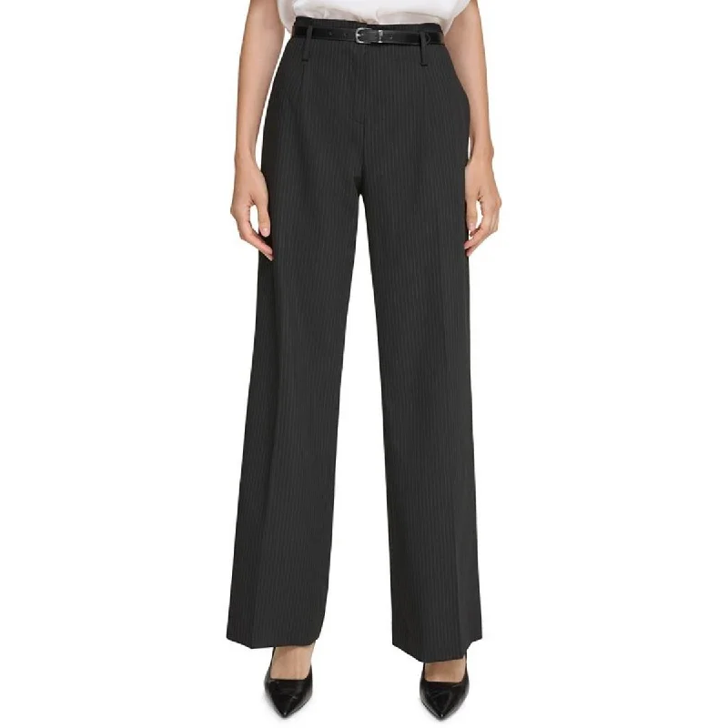 Womens High Rise Belted Trouser Pants Trousers versatile all-occasion