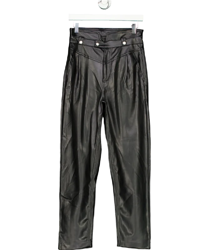 Blank NYC Black Vegan Leather Trousers W27 Trousers Velvet Soft