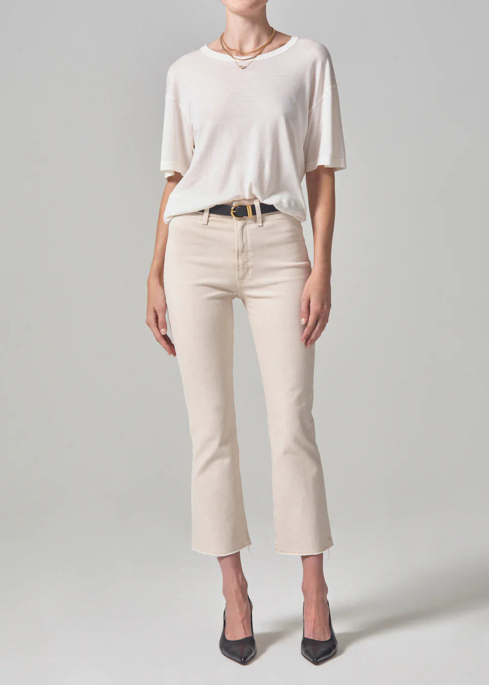 Citizens of Humanity Isola Cropped Trouser Almondette Trousers Sale Discount