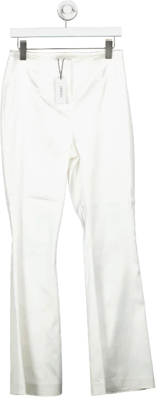 Coast Cream Ivory Satin Trousers UK 10 Trousers Timeless Classic