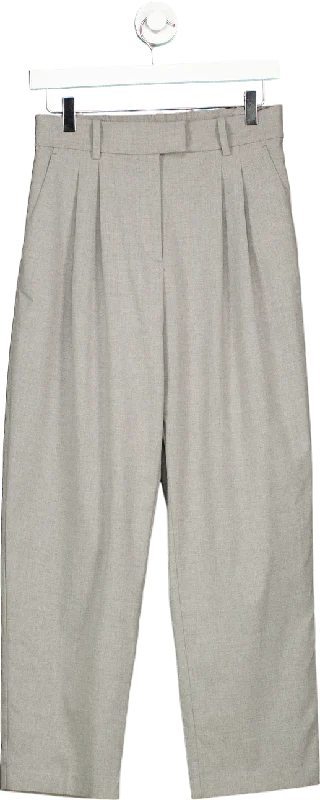 H&M Grey Trousers UK 10 Trousers luxurious premium