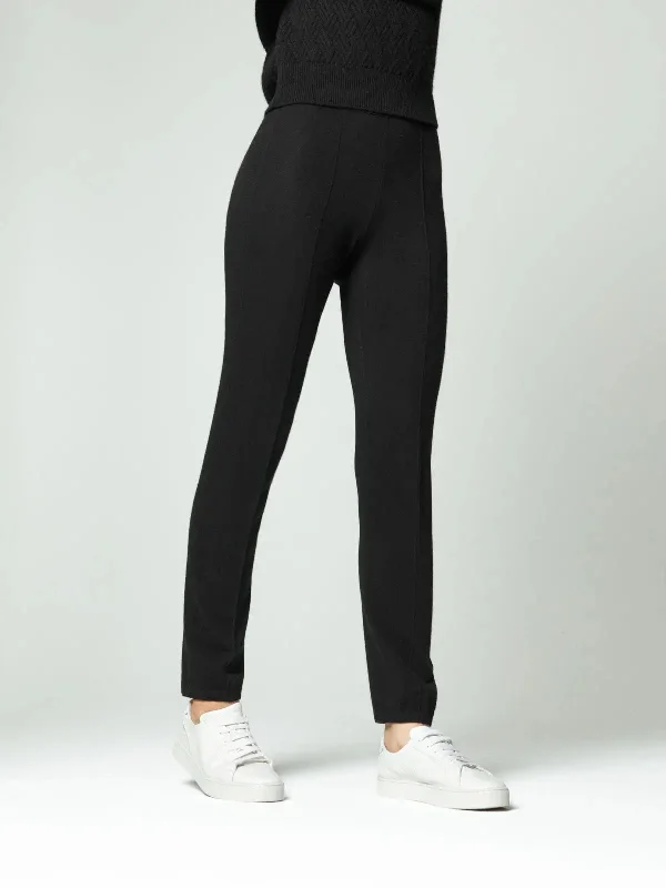 Cashmere trousers with drawstring Trousers Silk Elegant