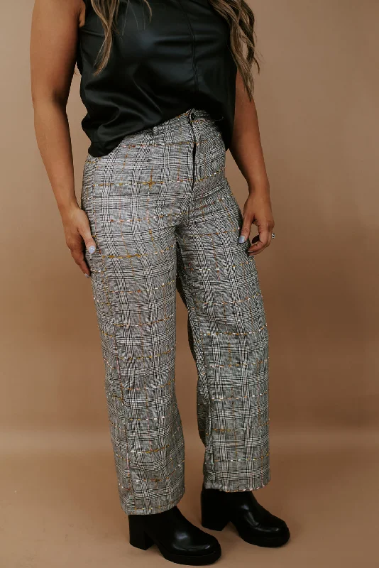 Just Sayin' Textured Trouser , Multi Trousers Versatile Stylish