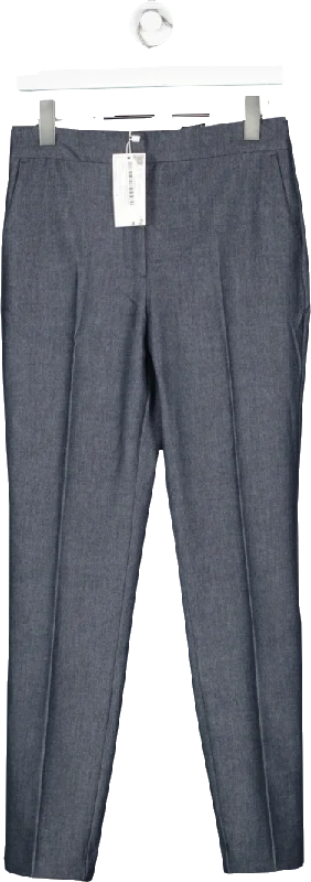 MANGO Blue Mid Rise Skinny Trousers BNWT UK 10 Trousers New Arrival