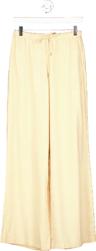 Monday Beige Wide Leg Trousers US P Trousers New Arrival