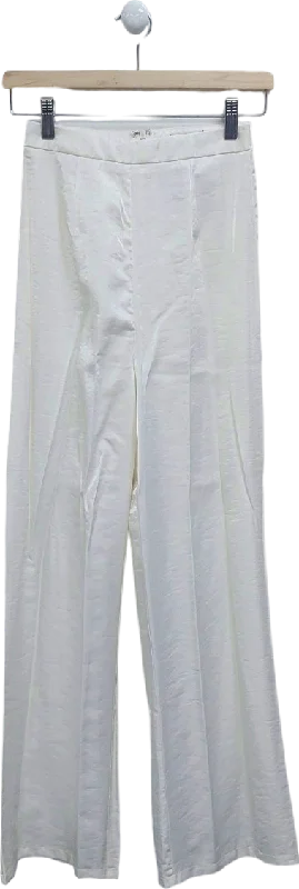 Nasty Gal White Trousers UK 4 Trousers Hiking Durable