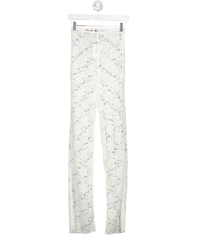 SLA the label White Kimmy Trousers Tall UK XS Trousers Trousers Formal