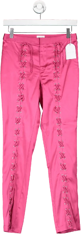 Song of Style Pink Ewan Trouser UK 6 Trousers Mesh Breathable