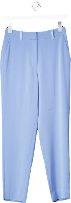 the fold Dovercourt Trousers Patel Blue UK 6 Trousers Elastic Waist Soft