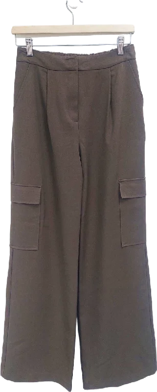 Tu Brown Cargo Trousers UK 8L Trousers Travel Practical