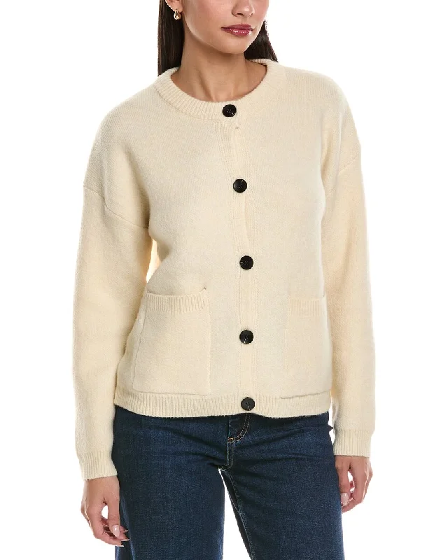 ANNA KAY Dolores Cashmere-Blend Cardigan Hooded Caped Shawl Collar