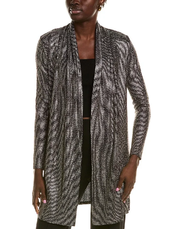 Joan Vass Cardigan Sequined Glittery Shiny